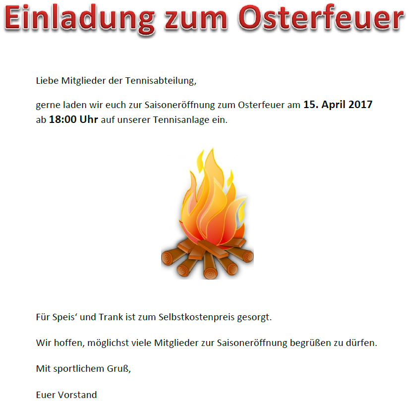 Osterfeuer